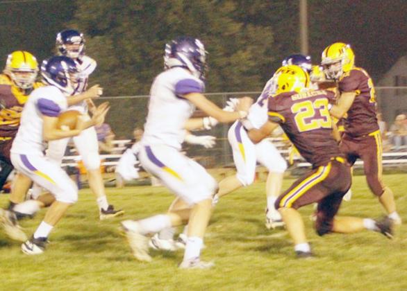 KODY GORACKE (#23) led in defensive play with 9 tackles and 8 assists as well as adding 57 yards on 3 carries on offense. file photo