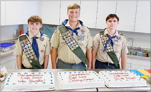 Eagle Scouts from Adams Troop Honored