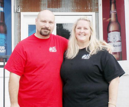 SHANE AND CHERYL SHERMAN look forward to serving steak and homemade comfort food to their customers.