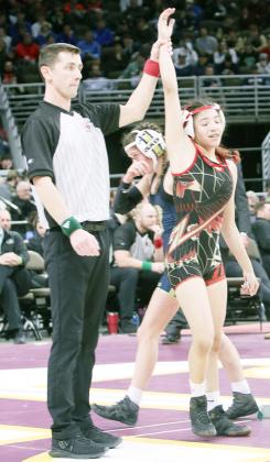 JOCELYN PRADO wins her second state championship wrestling title. See story page 6. Jawny Gill/County Publications