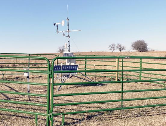 This Mesonet weather station has been set up in rural Cook by the Nebraska State Climate Office to monitor hourly conditions of various meteorological variables in Johnson County.